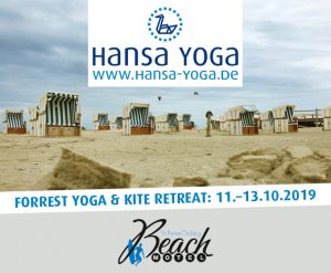 Kite Kitesurfen Forrest Yogareise Yogawochenende Beach Motel SPO St. Peter-Ording Nordsee Oktober 2019