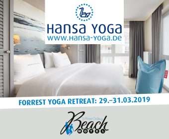 Forrest Yogareise Yogawochenende Beach Motel SPO St. Peter-Ording Nordsee März 2019