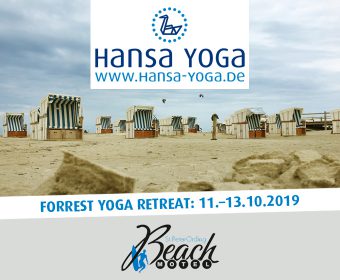 Forrest Yoga Yogareise Yogawochenende Beach Motel SPO St. Peter-Ording Nordsee Oktober 2019 Entspannter Nacken