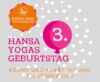3. Hansa Yoga Geburtstag am 3. Oktober 2019